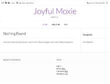 Tablet Screenshot of joyfulmoxie.net